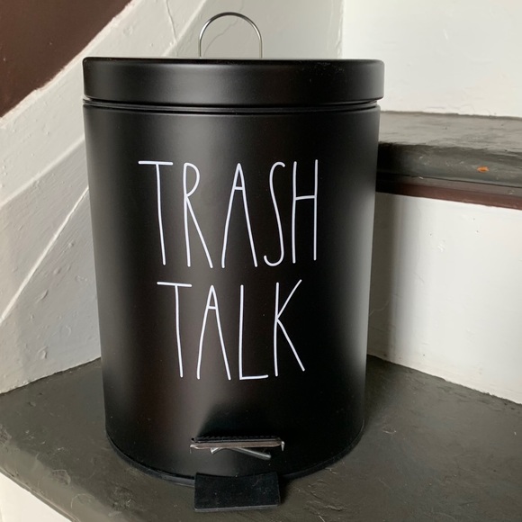 Rae Dunn Other - SOLD   Rae Dunn 5 Liter TRASH TALK Trash Bin